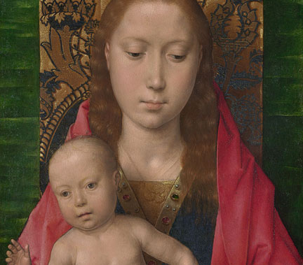 Detail from Hans Memling, ‘Virgin and Child’, perhaps about 1475