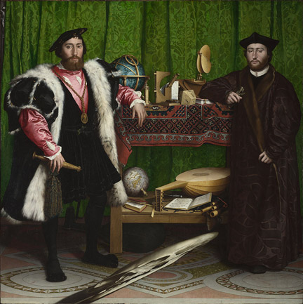 Hans Holbein the Younger, ‘Jean de Dinteville and Georges de Selve ('The Ambassadors’)’, 1533
