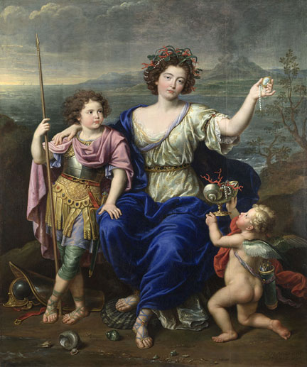Pierre Mignard, ‘The Marquise de Seignelay and Two of her Sons’, 1691