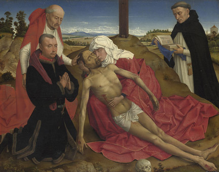Rogier van der Weyden, Pietà, probably about 1465