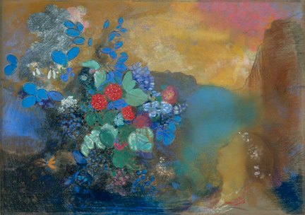 Odilon Redon, Ophelia among the Flowers, about 1905-8