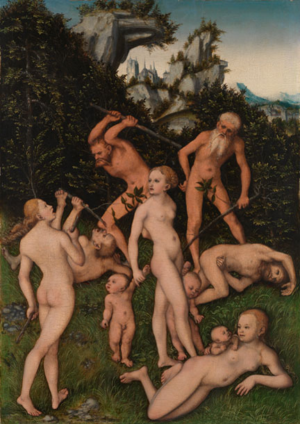 Lucas Cranach the Elder, ‘Primitive People’, 1527–30, NG3922