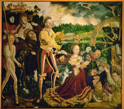 figs 9 a Lucas Cranach the Elder, ‘The St Catherine Altarpiece’, central panel, 1506, Gemäldegalerie Alte Meister, Staatliche Kunstsammlungen Dresden © akg-images/Erich Lessing