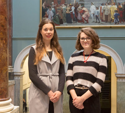 Sylvie Broussine and Lucy West, Curatorial Trainees supported by the Art Fund with the assistance of the Vivmar Foundation.