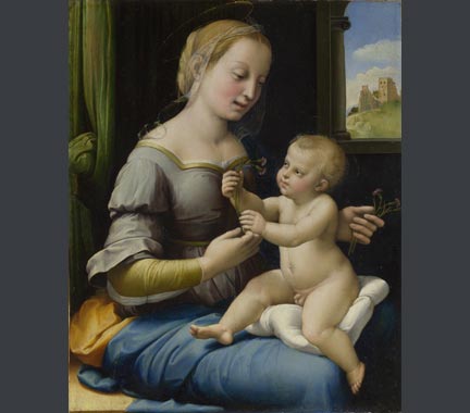 Raphael, 'Madonna of the Pinks', about 1506-7