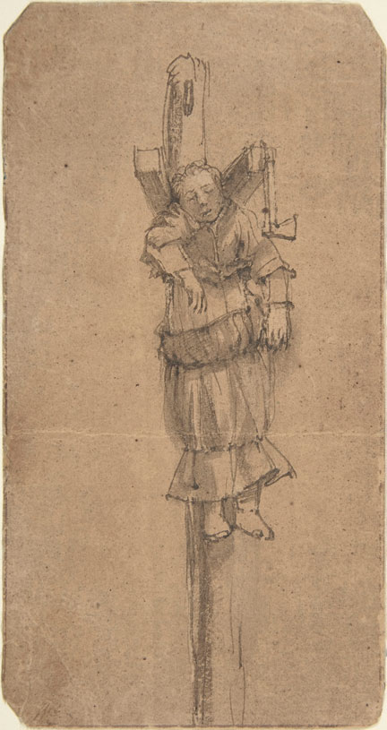 Rembrandt, 'Elsje Christiaens hanging on the Gibbet', 1664. The Metropolitan Museum of Art, New York, H.O. Havemeyer Collection, Bequest of Mrs. H.O. Havemeyer, 1929. © The Metropolitan Museum of Art / Art Resource / Scala, Florence