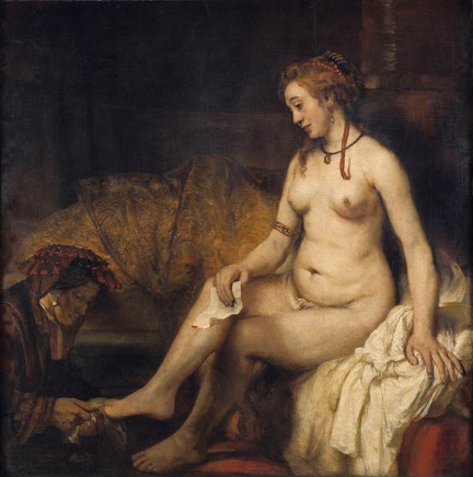 Rembrandt, Bathsheba with King David's Letter, 1654. Paris, Musée du Louvre, Département des Peintures MI957 © Musée du Louvre, Dist. RMN-Grand Palais / Angèle Dequier