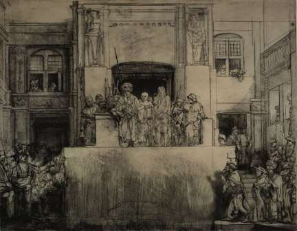Rembrandt, Christ presented to the People (Ecce Homo), 1655. The British Museum, London © The Trustees of The British Museum