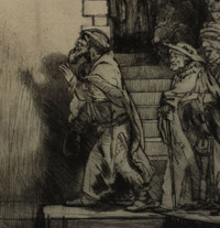 Detail from Rembrandt, 'Christ presented to the People (Ecce Homo)', 1655. The British Museum, London © The Trustees of The British Museum
