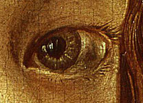 Detail, of left eye, from Albrecht Dürer, ‘Self Portrait’, 1498