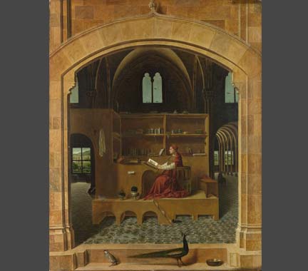 Antonello da Messina: 'Saint Jerome in his Study'.