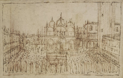 Gentile Bellini: 'A Procession in St Mark's Square, Venice, viewed from a height'.