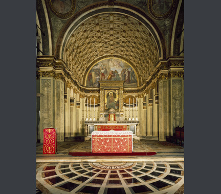 Donato Bramante: Interior view of Santa Maria Presso San Satiro, Milan.