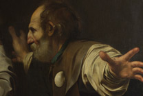 Detail from Caravaggio, 'Supper at Emmaus', 1601