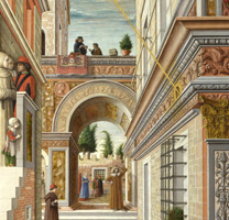 Detail from Carlo Crivelli, 'The Annunciation with Saint Emidius', 1486