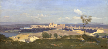 Corot, 'Avignon from the West', probably 1836