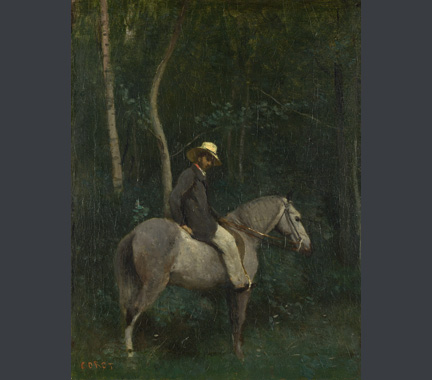 Corot, 'Monsieur Pivot on Horseback', about 1853