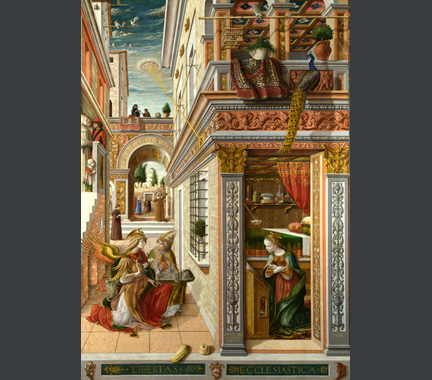 Carlo Crivelli: 'The Annunciation, with Saint Emidius'.