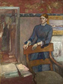 Hilaire-Germain-Edgar Degas, Hélène Rouart in her Father's Study