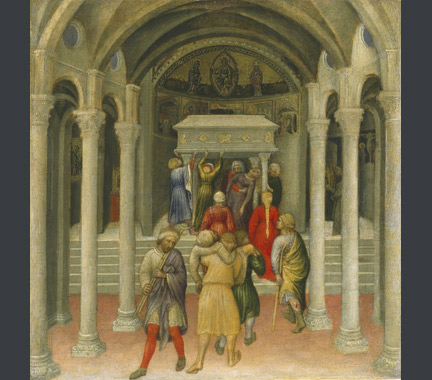 Gentile da Fabriano: 'The Crippled and Sick Cured at the Tomb of Saint Nicholas'.