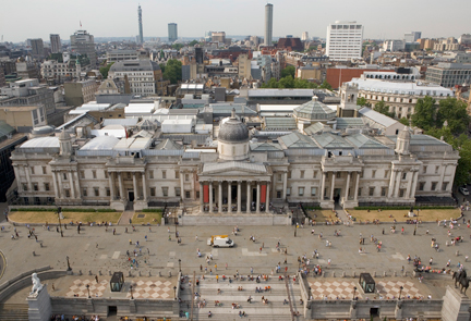 The National Gallery from top of Nelsons column