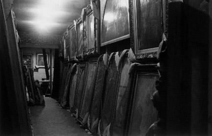 Several paintings from the National Gallery Collection in storage at Manod Quarry during the 1940s