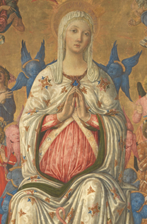 fig7 Detail of Mary’s belly and face, NG 1155