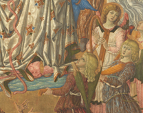 fig9 Detail of the lute with cloud and angel, NG 1155