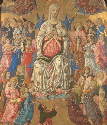 fig. 12 Detail of the three circles of angels, NG 1155