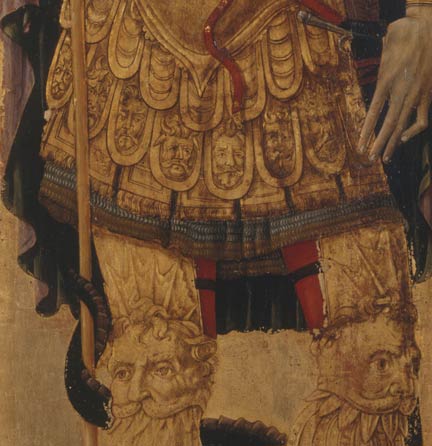 fig. 18: Detail of the armour of Saint Michael NG 1155