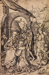 Schongauer, Adoration of the Kings
