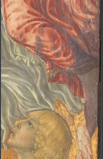 fig.27 Detail of the repainted area on the right hand of NG 1155