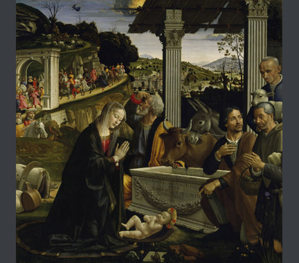 Domenico Ghirlandaio: 'The Adoration of the Shepherds'.