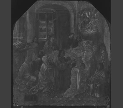 X-radiograph of, 'The Death of the Virgin'
