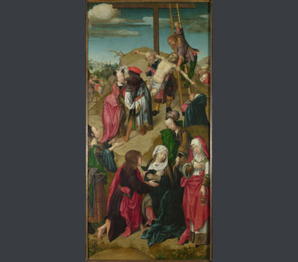 Master of Delft, 'The Deposition: Right Hand Panel from Triptych: Scenes from the Passion of Christ', about 1510