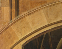 Antonello da Messina: Detail showing the arch from 'Saint Jerome in his Study'.