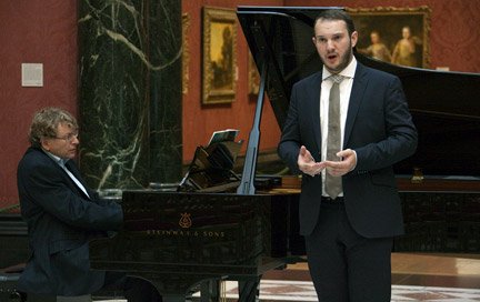Performing at the Dame Myra Hess concert