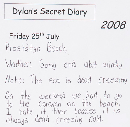 Dylan's secret diary