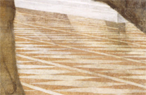 Sebastiano del Piombo: Detail of the pavement from 'The Judgement of Solomon'.