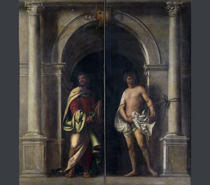 Sebastiano del Piombo: Saint Bartholomew and Saint Sebastian'.