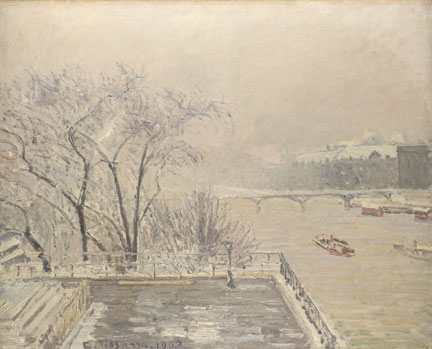 Camille Pissarro: 'The Louvre under Snow'