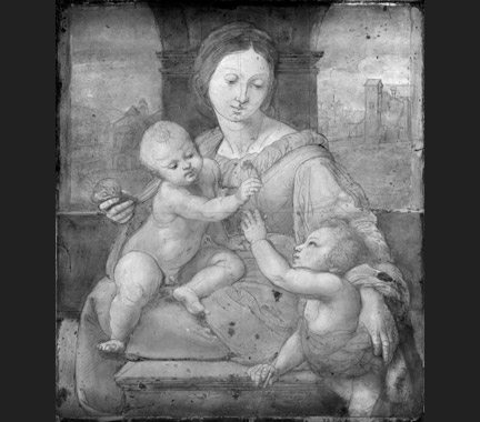 Raphael: Underdrawing of 'The Garvagh Madonna'.