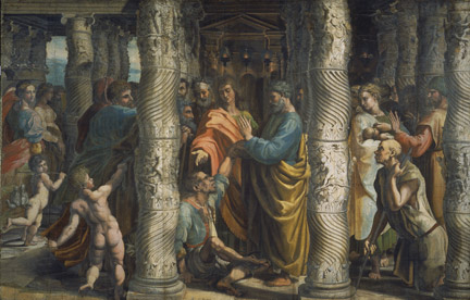 Raphael: 'The Healing of the Lame Man'.