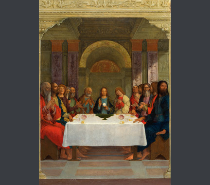 Ercole de' Roberti: 'The Institution of the Eucharist'.