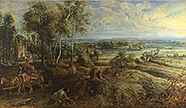 Peter Paul Rubens 'A View of Het Steen in the Early Morning', 1636