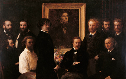 Henri Fantin-Latour, Homage to Delacroix, 1864. Musée d'Orsay, Paris RF1664 © The Art Archive / Musée d'Orsay, Paris / Mondadori Portfolio/Electa