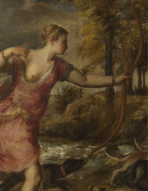 Detail from Titian, 'The Death of Actaeon', about 1559-75