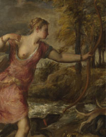 Detail from Titian, 'The Death of Actaeon', about 1559-75