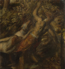 Detail from Titian, 'The Death of Actaeon', about 1559-75