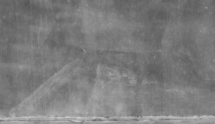 Jan van Eyck: 'Margaret, the Artist's Wife', 1439, detail of X-radiograph